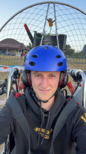 Ik paramotoring Vang Vieng